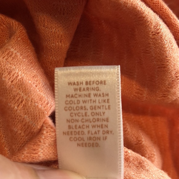 Lauren Conrad xxl peach crop top EUC - Picture 5 of 5